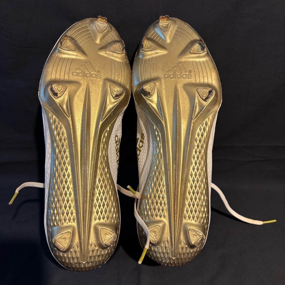 Adidas Adizero White and Gold Soccer Cleats men’s size 13 - Picture 8 of 9